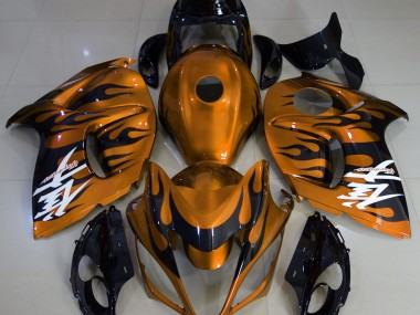 2008-2020 Gloss Orange & Black GSXR 1300 Hayabusa Fairings