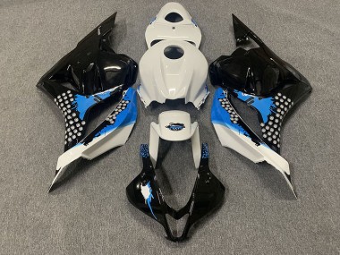 2009-2012 Black Blue and White CBR600RR Fairings