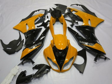2009-2012 Gloss Orange and Black ZX6R Fairings
