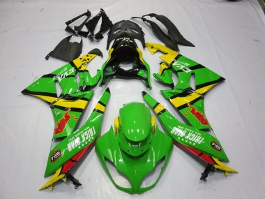 2009-2012 Green Yellow ZX6R Fairings
