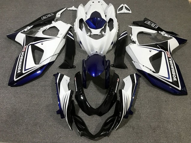 2009-2016 Blue Black and White GSXR 1000 Fairings