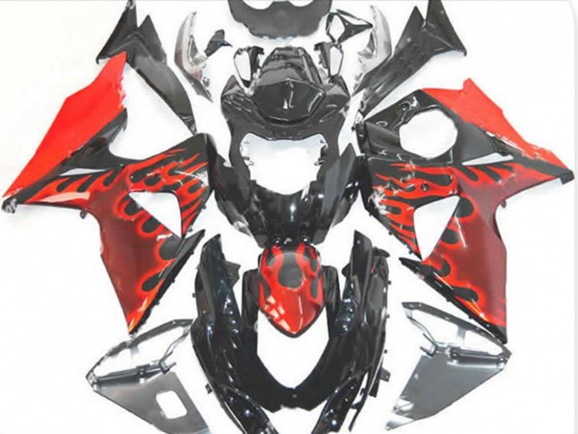 2009-2016 Red Flame GSXR 1000 Fairings