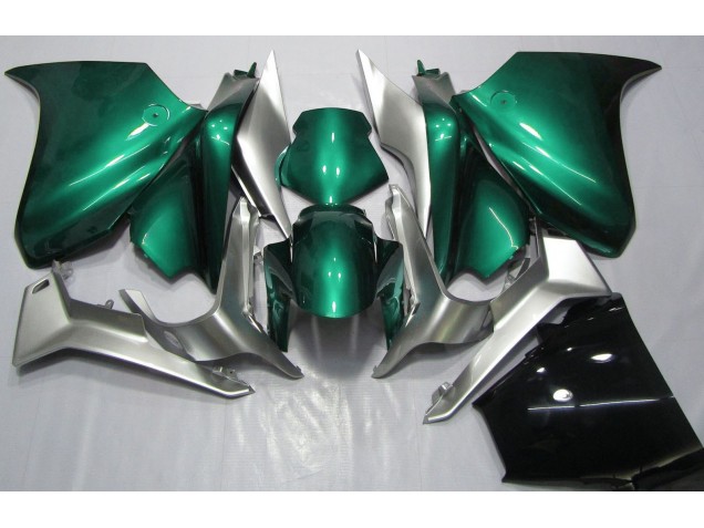 2010-2013 Seafoam Green and Silver VFR1200 Fairings