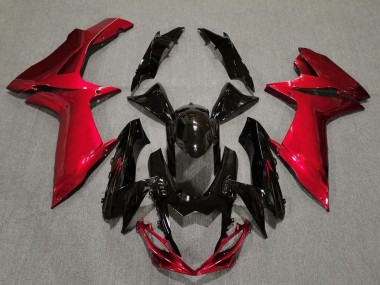 2011-2024 Gloss Black and Lava Red GSXR 600-750 Fairings