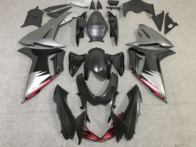 2011-2024 Gloss Black and Matte Grey GSXR 600-750 Fairings
