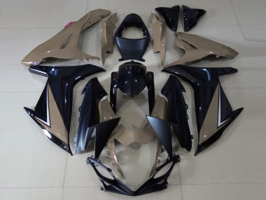 2011-2024 Gloss Brown and Black GSXR 600-750 Fairings