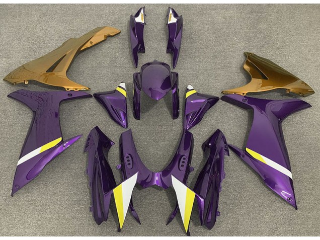 2011-2024 Gloss Purple and Gold GSXR 600-750 Fairings