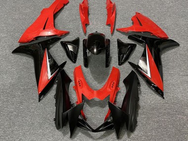 2011-2024 Gloss Red and Black GSXR 600-750 Fairings