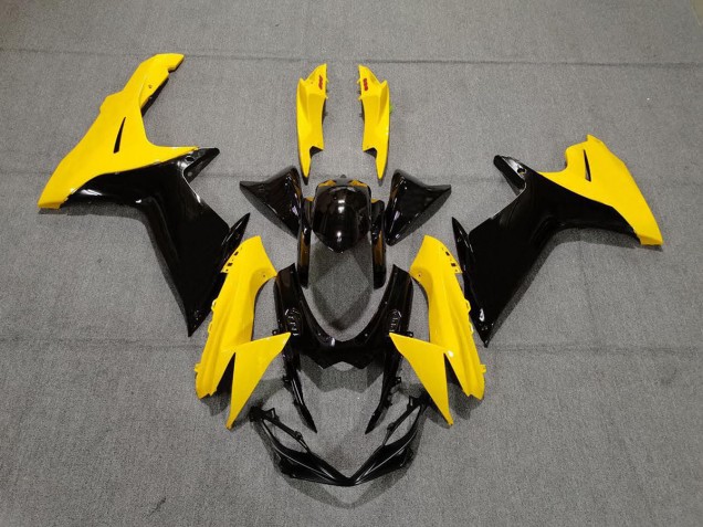 2011-2024 Gloss Yellow and Black GSXR 600-750 Fairings