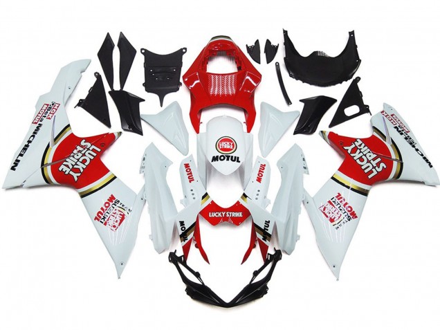 2011-2024 Lucky Strike with Gold Circle GSXR 600-750 Fairings
