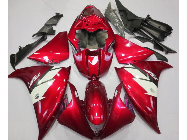 2012-2014 Gloss Red & White R1 Fairings
