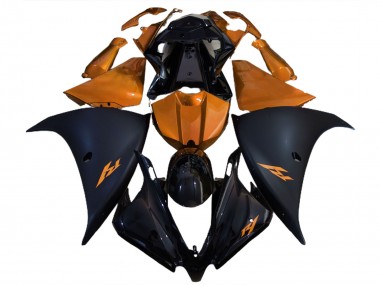 2012-2014 Matte Black and Orange R1 Fairings