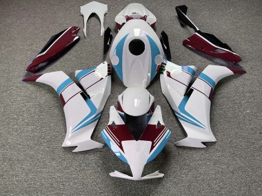 2012-2016 Gloss Light Blue and Maroon CBR1000RR Fairings