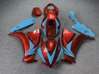 2012-2016 Gloss Red and Light Blue CBR1000RR Fairings