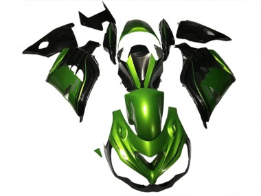 2012-2021 Gloss Green and Black ZX14R Fairings