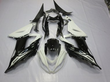 2013-2018 Black and White ZX6R Fairings
