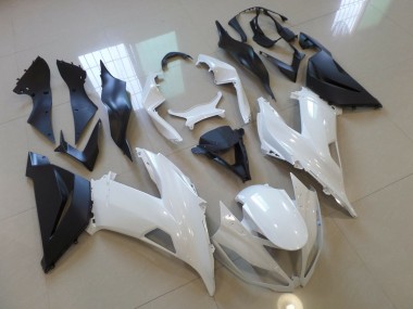 2013-2018 Gloss White Black ZX6R Fairings