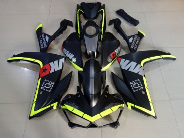 2015-2018 Matte Black and Yellow R3 Fairings