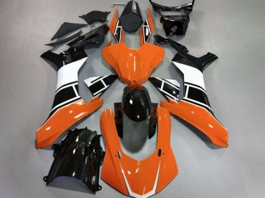 2015-2019 Gloss Orange White and Black R1 Fairings