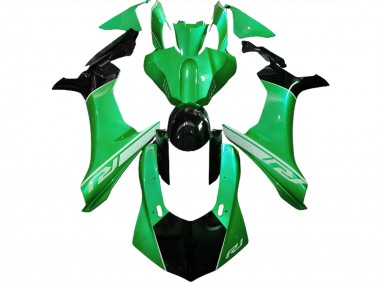 2015-2019 Lizard Green and Black R1 Fairings