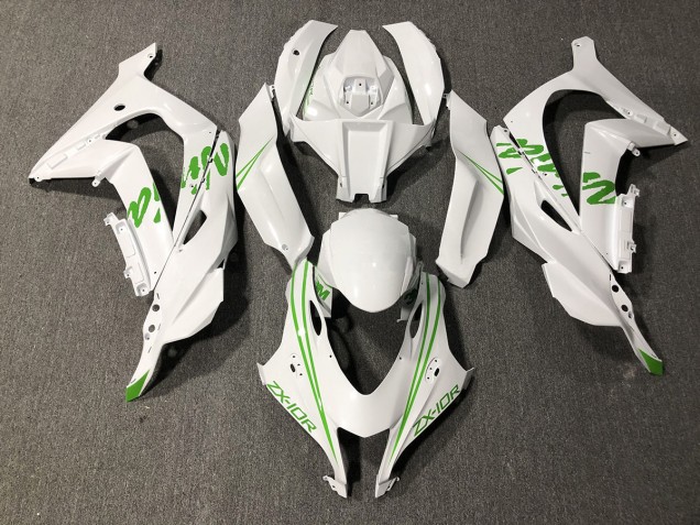 2016-2019 Pearl Green White Kawi ZX10R Fairings