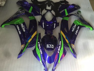 2016-2019 Purple Green and Gloss ZX10R Fairings