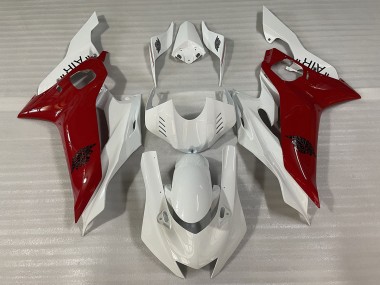 2017-2021 Gloss White and Red J AIR R6 Fairings