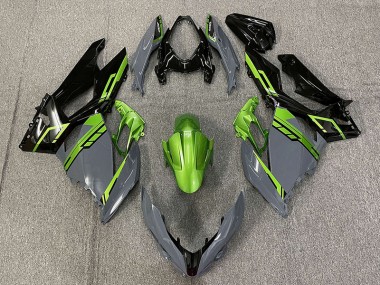 2018-2023 Nardo Grey and Green Ninja 400 Fairings
