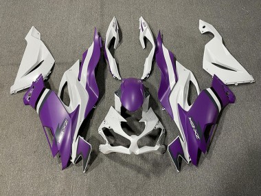 2019-2023 Matte Purple and White ZX6R Fairings