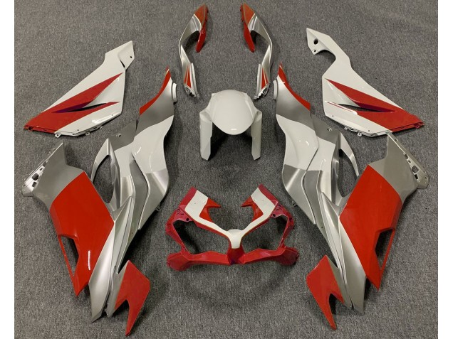 2019-2023 Red White and Silver ZX6R Fairings